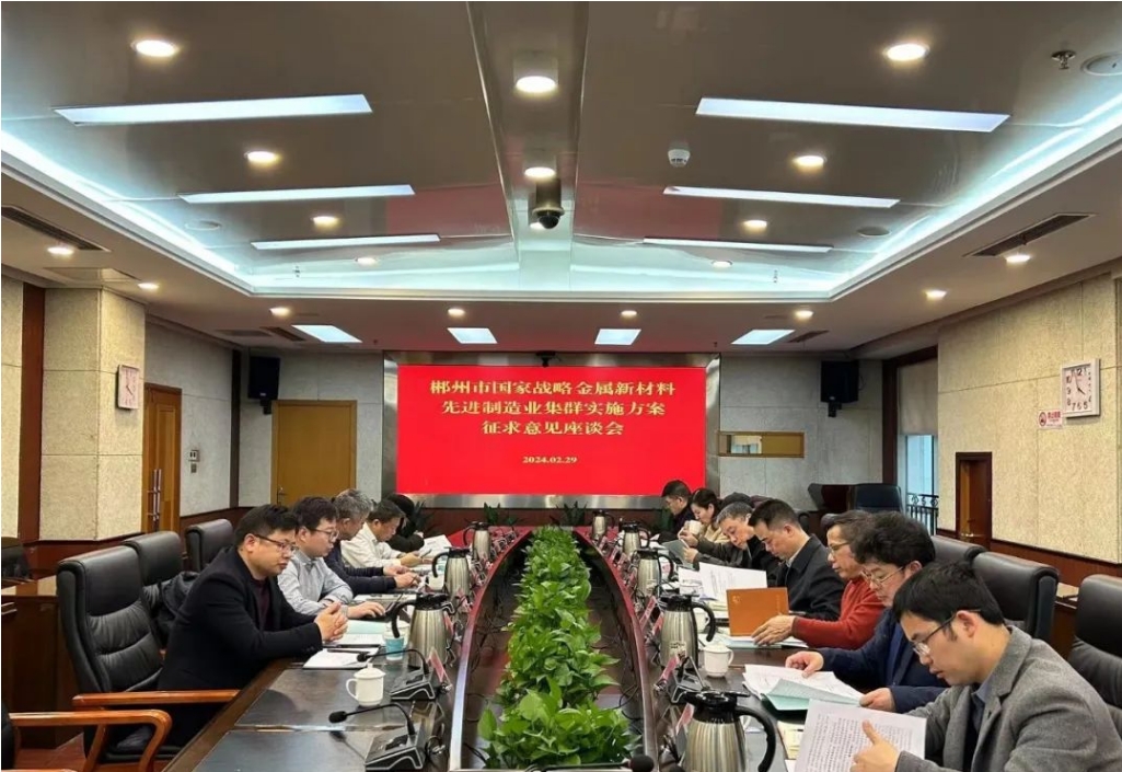 開門納諫聽諍言 集思廣益促創(chuàng)建 我院參加郴州市國家戰(zhàn)略金屬新材料先進制造